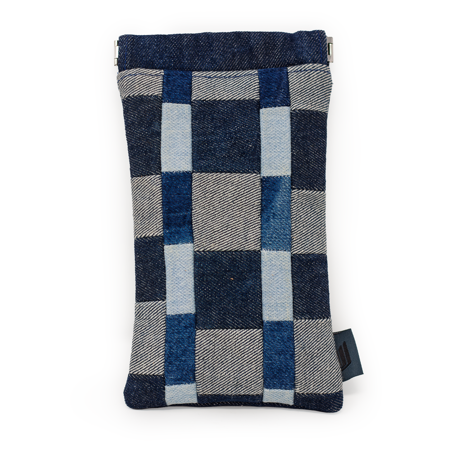 Denim Check Pouch